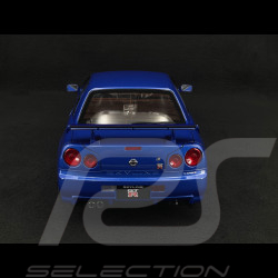 Nissan Skyline GT-R R34 V-Spec II 2001 Metallic Blau 1/12 KK Scale KKDC120211-1