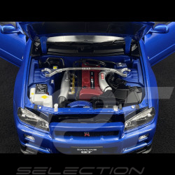 Nissan Skyline GT-R R34 V-Spec II 2001 Metallic Blau 1/12 KK Scale KKDC120211-1
