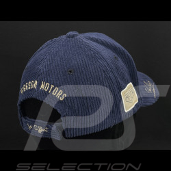 Jo Siffert Hat Lotus Brands Hatch Corduroy Warson Motors Navy Blue 24409 - unisex