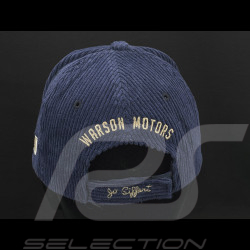 Casquette Jo Siffert Lotus Brands Hatch Velours Côtelé Warson Motors Bleu Marine 24409 - mixte