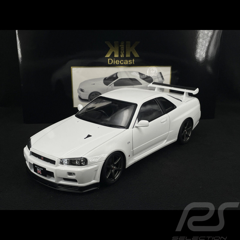 Nissan Skyline GT-R R34 V-Spec II 2001 White 1/12 KK Scale KKDC120213-1