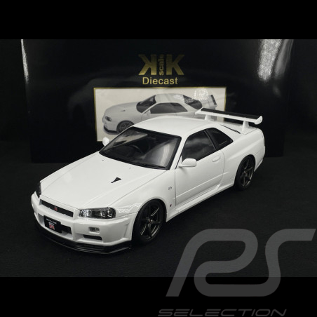 Nissan Skyline GT-R R34 V-Spec II 2001 Blanc 1/12 KK Scale KKDC120213-1