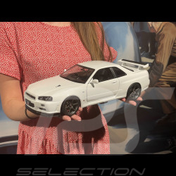 Nissan Skyline GT-R R34 V-Spec II 2001 Blanc 1/12 KK Scale KKDC120213-1