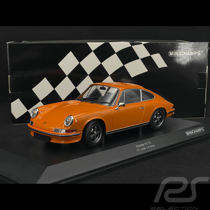 Porsche 911 S 1972 Orange Signal 1/18 Minichamps 155063002