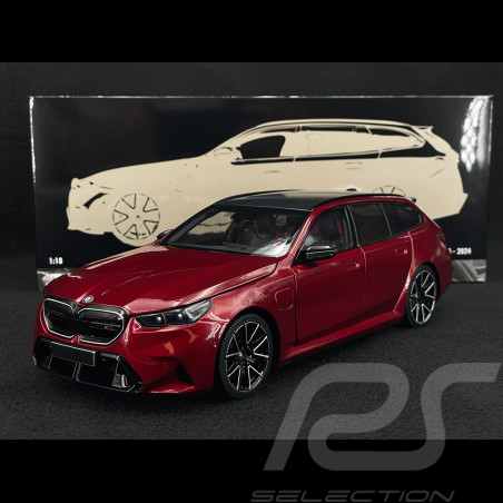 BMW M5 Touring 2024 Dunkelrot Metallic 1/18 Minichamps 110023900