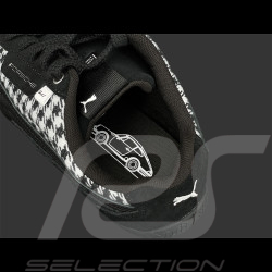 Porsche Schuhe 911 Pepita Speedcat Puma Leagacy + Schlüsselanhänger Schwarz / Weiß 309389-01 - unisex