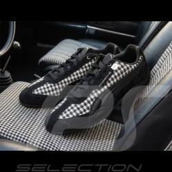 Chaussure Porsche 911 Pepita Speedcat Puma Leagacy + Porte-clés Noir / Blanc 309389-01 - mixte