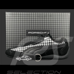 Chaussure Porsche 911 Pepita Speedcat Puma Leagacy + Porte-clés Noir / Blanc 309389-01 - mixte