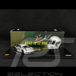 Set Porsche 911 RSR Type 991.2 n° 911 24h Le Mans 2023 with Michael Fassbender's Helmet 1/43 Spark WAP0202210TRSR