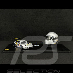 Set Porsche 911 RSR Type 991.2 n° 911 24h Le Mans 2023 with Michael Fassbender's Helmet 1/43 Spark WAP0202210TRSR