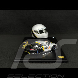Set Porsche 911 RSR Typ 991.2 n° 911 24h Le Mans 2023 mit Michael Fassbenders Helm 1/43 Spark WAP0202210TRSR