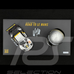 Set Porsche 911 RSR Type 991.2 n° 911 24h Le Mans 2023 with Michael Fassbender's Helmet 1/43 Spark WAP0202210TRSR