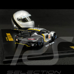 Set Porsche 911 RSR Type 991.2 n° 911 24h Le Mans 2023 with Michael Fassbender's Helmet 1/43 Spark WAP0202210TRSR