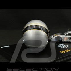 Set Porsche 911 RSR Type 991.2 n° 911 24h Le Mans 2023 avec Casque Michael Fassbender 1/43 Spark WAP0202210TRSR