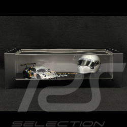 Set Porsche 911 RSR Typ 991.2 n° 911 24h Le Mans 2023 mit Michael Fassbenders Helm 1/43 Spark WAP0202210TRSR