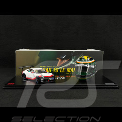 Set Porsche 911 GT3 Cup Type 991.2 n° 93 2020 with Michael Fassbender's Helmet 1/43 Spark WAP0202110TGT3