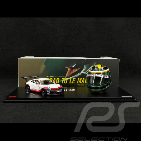 Set Porsche 911 GT3 Cup Type 991.2 n° 93 2020 with Michael Fassbender's Helmet 1/43 Spark WAP0202110TGT3