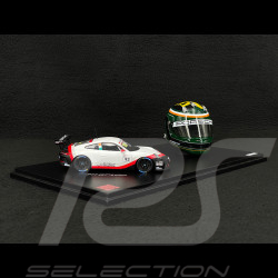 Set Porsche 911 GT3 Cup Typ 991.2 n° 93 2020 mit Michael Fassbenders Helm 1/43 Spark WAP0202110TGT3
