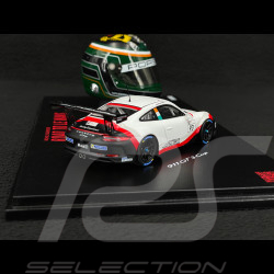 Set Porsche 911 GT3 Cup Typ 991.2 n° 93 2020 mit Michael Fassbenders Helm 1/43 Spark WAP0202110TGT3