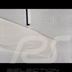 Maserati Polo Shirt Long Sleeve Made in Italy White - Women