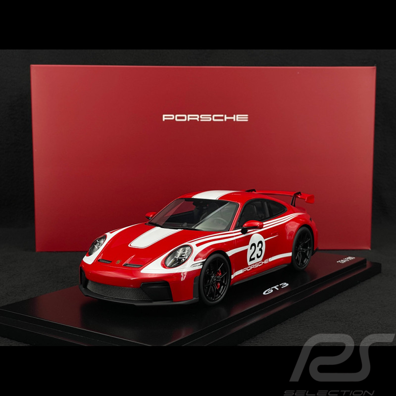 Porsche 911 GT3 Type 992.2 n° 23 Salzburg 2024 Red / White 1/18 Spark WAP02154326GT3