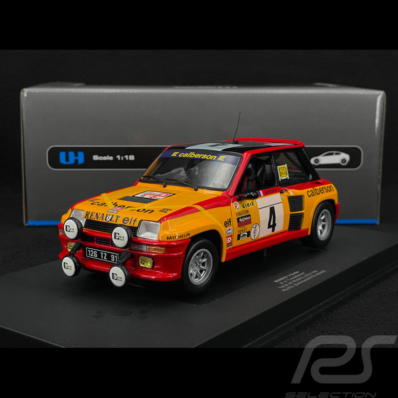 RARE : Renault 5 Turbo n° 4 Calberson Rallye Tour de France 1980 1/18 UH UH4533