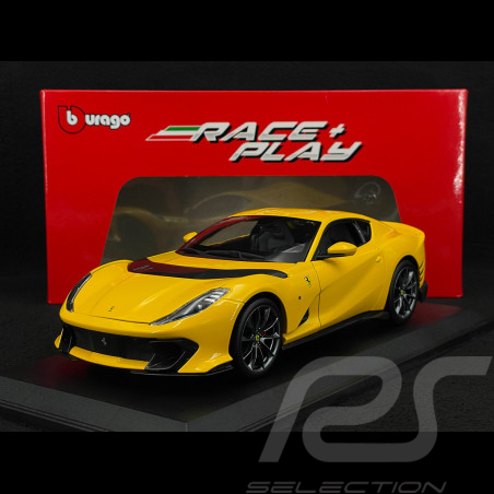 Ferrari 812 Competizione 2021 Giallo Modena 1/18 Bburago BU01646