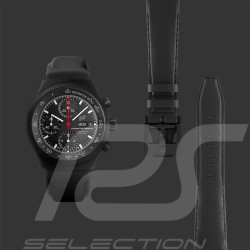 Montre Porsche Design Chronographe 1 All Black Numbered Edition Bracelet en Cuir WAP07105226LBS