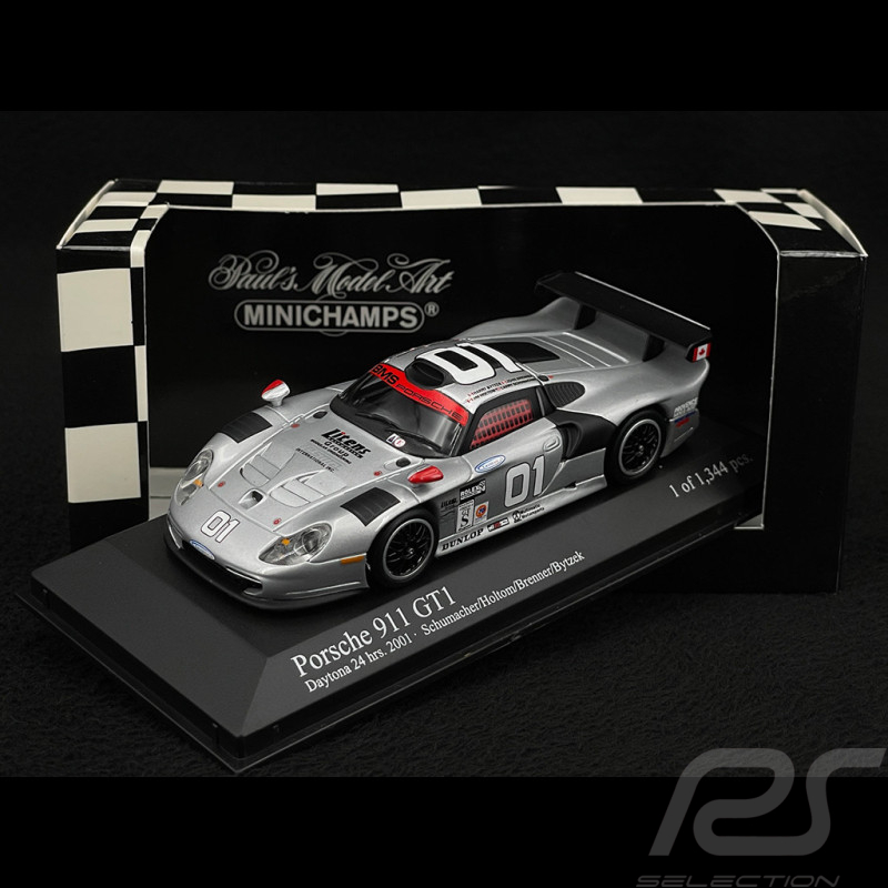 Porsche 911 GT1 Type 996 n° 01 24h Daytona 2001 1/43 Minichamps 400016801