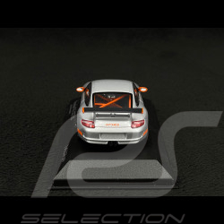 Porsche 911 type 997 GT3 RS 3.6 2007 mk I Silbergrau / Orange 1/43 Minichamps 400066000