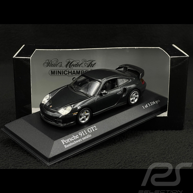 Porsche 911 GT2 Type 996 2000 Metallic Black 1/43 Minichamps 430060124