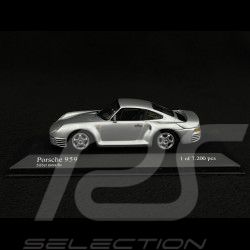 Porsche 959 1987 Silver grey metallic 1/43 Minichamps 400062520