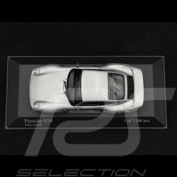 Porsche 959 1987 Silver grey metallic 1/43 Minichamps 400062520
