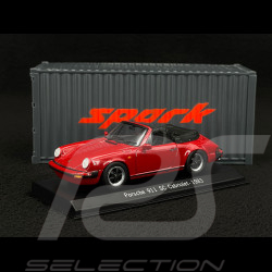 Porsche 911 SC Cabriolet 1983 rouge 1/43 Spark SDC005