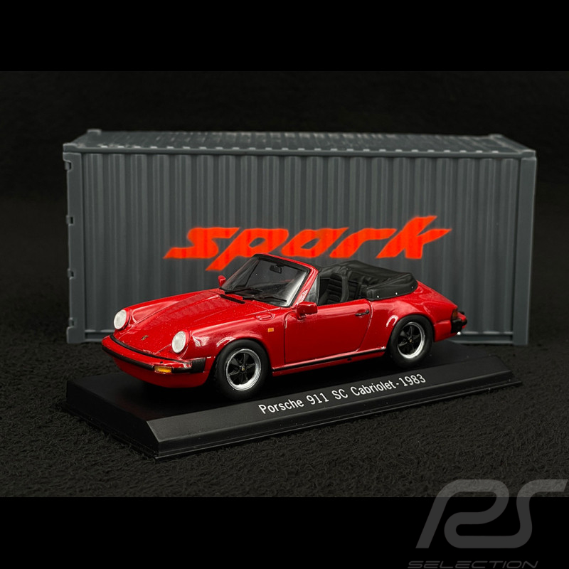 Porsche 911 SC Cabriolet 1983 rouge 1/43 Spark SDC005