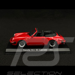 Porsche 911 SC Cabriolet 1983 red 1/43 Spark SDC005