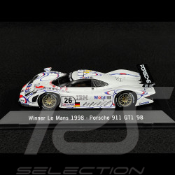 Porsche 911 GT1 Vainqueur 24h Le Mans 1998 n° 26 1/43 Spark MAP02029813