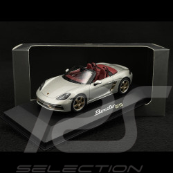 Porsche Boxster 25 years Edition type 982 2021 GT silver grey 1/43 Minichamps WAP0202020MM7Z