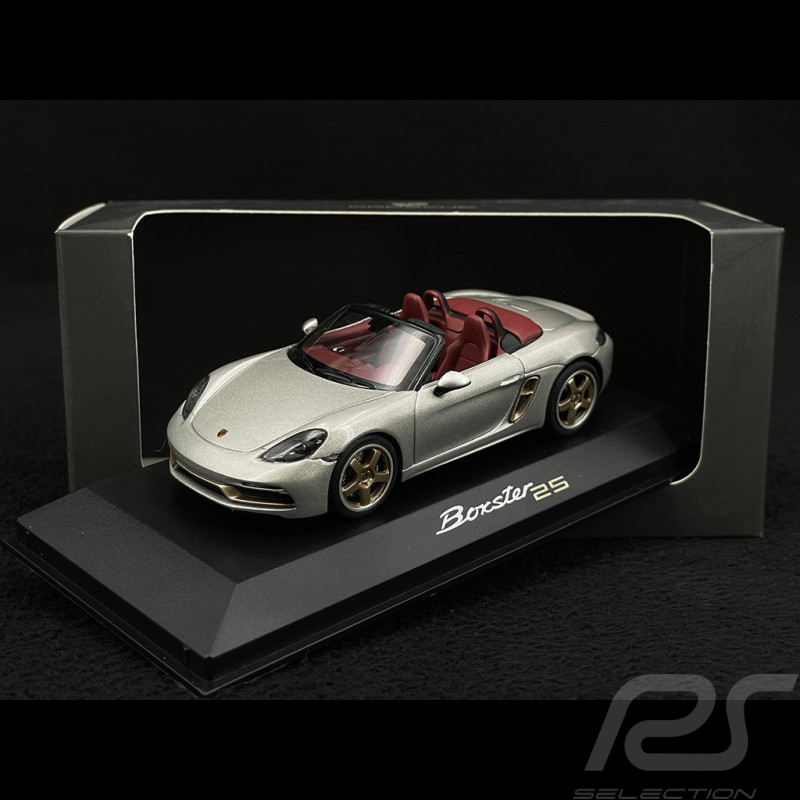 Porsche Boxster 25 Jahre Edition type 982 2021 GT silber grau 1/43 Minichamps WAP0202020MM7Z