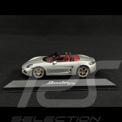 Porsche Boxster Edition 25 ans type 982 2021 Gris Argent GT 1/43 Minichamps WAP0202020MM7Z