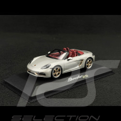 Porsche Boxster 25 years Edition type 982 2021 GT silver grey 1/43 Minichamps WAP0202020MM7Z