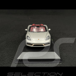 Porsche Boxster Edition 25 ans type 982 2021 Gris Argent GT 1/43 Minichamps WAP0202020MM7Z
