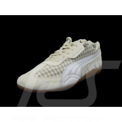 Chaussure Porsche 911 Pepita Speedcat Puma Leagacy avec Porte-clés Beige / Blanc 309389-02 - mixte