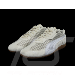 Chaussure Porsche 911 Pepita Speedcat Puma Leagacy avec Porte-clés Beige / Blanc 309389-02 - mixte