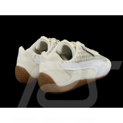 Chaussure Porsche 911 Pepita Speedcat Puma Leagacy avec Porte-clés Beige / Blanc 309389-02 - mixte