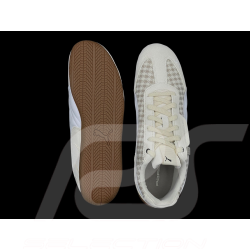 Porsche Shoes 911 Pepita Speedcat Puma Leagacy with Keyring Beige / White 309389-02 - unisex