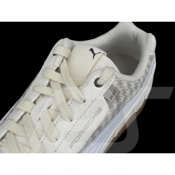 Chaussure Porsche 911 Pepita Speedcat Puma Leagacy avec Porte-clés Beige / Blanc 309389-02 - mixte