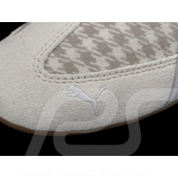 Porsche Shoes 911 Pepita Speedcat Puma Leagacy with Keyring Beige / White 309389-02 - unisex