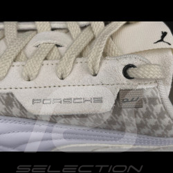 Chaussure Porsche 911 Pepita Speedcat Puma Leagacy avec Porte-clés Beige / Blanc 309389-02 - mixte