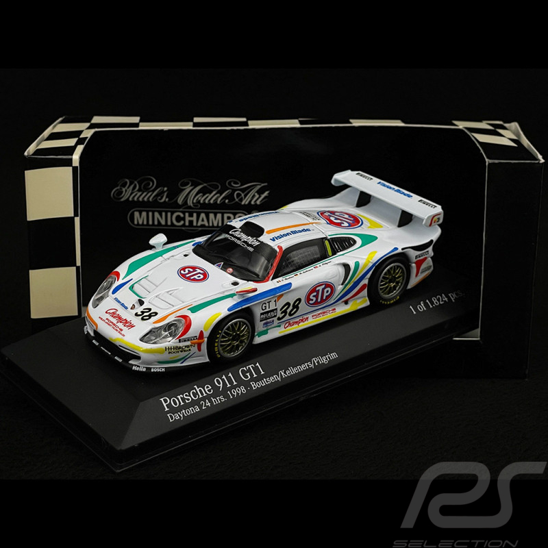 Porsche 911 GT1 n° 38 24h Daytona 1998 1/43 Minichamps 430986838